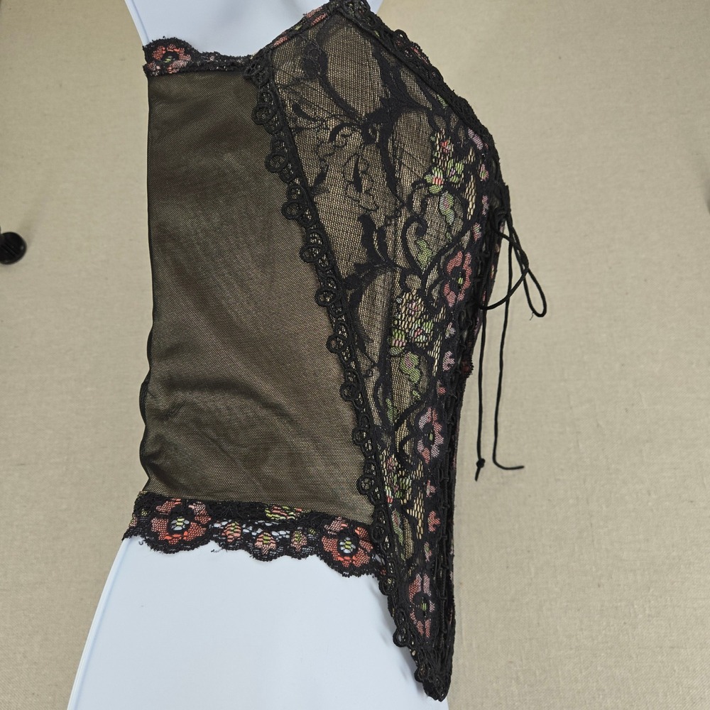 Vintage Catwalk Collection London Lace Up Corset Top Y2K Grunge Fairy - Picture 6 of 16